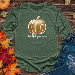 Retro Glam Pumpkin Long Sleeve Tee