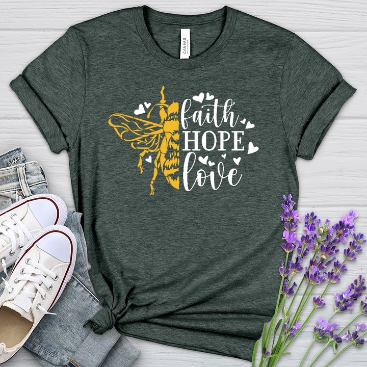Faith Hope Love Bumble Heathered Tee