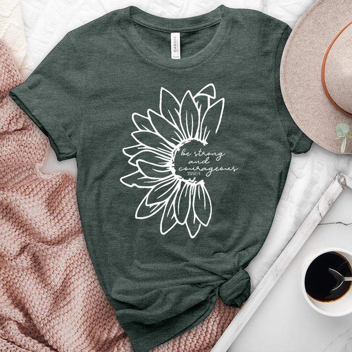 Be Strong and Courageous Joshua Heathered Tee
