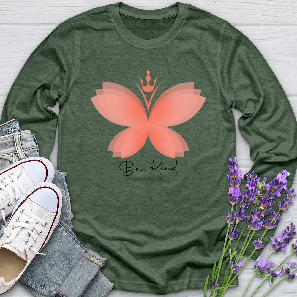 Be Kind Butterfly Long Sleeve Tee