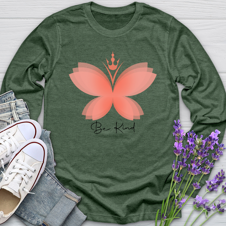 Be Kind Butterfly Long Sleeve Tee