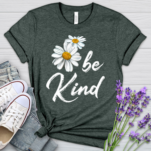 Be Kind Daisy Heathered Tee