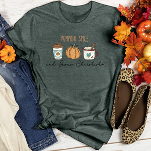 Pumpkin Spice Fall Heathered Tee