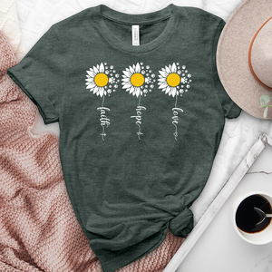 Flower Paw Prints Heathered Tee