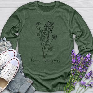 Bloom With Grace Bouquet Long Sleeve Tee