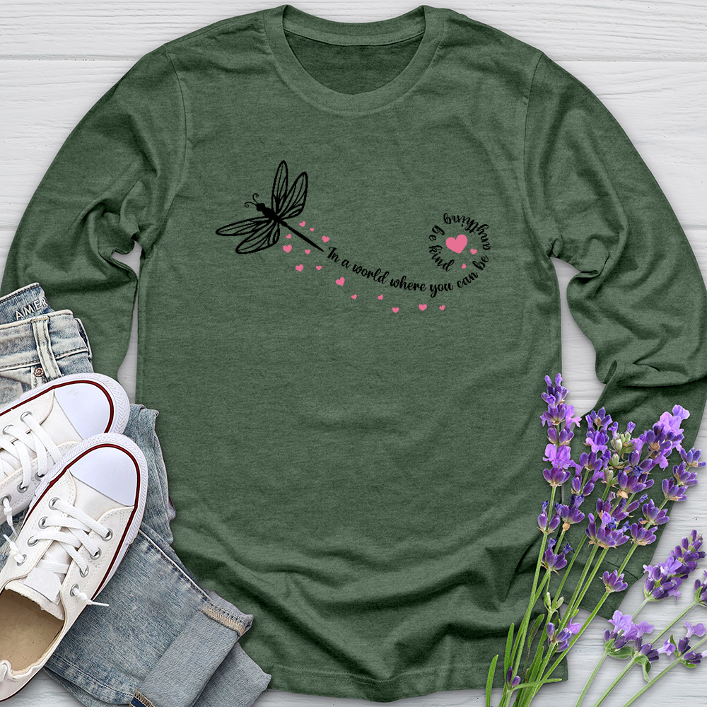 Be Kind Dragonfly Long Sleeve Tee