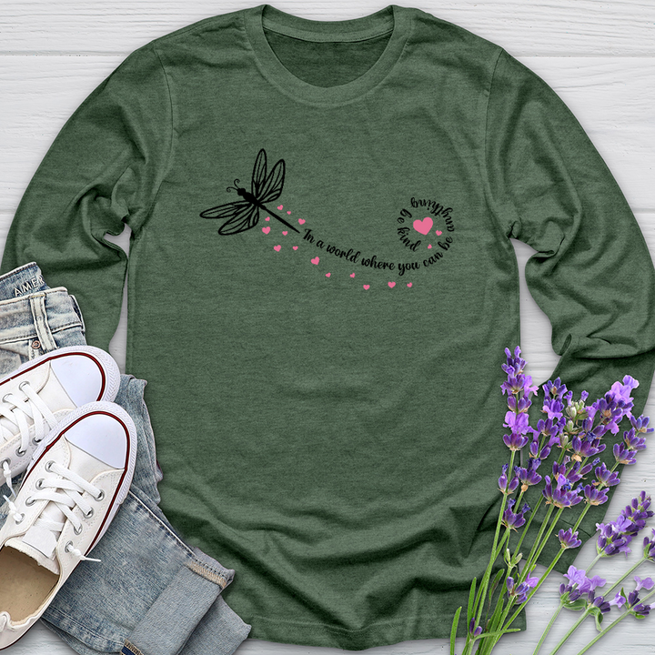 Be Kind Dragonfly Long Sleeve Tee