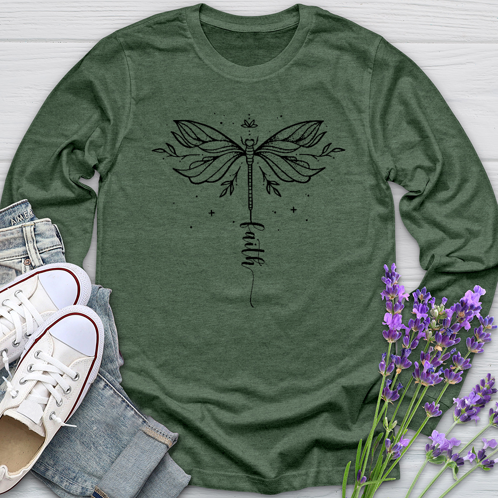 Simple Faith Dragonfly Long Sleeve Tee