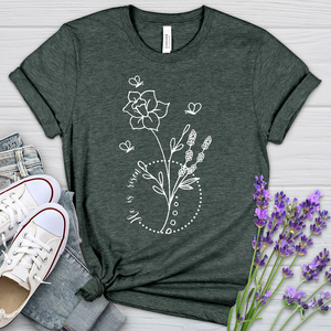 He Is Risen Bees Heathered Tee