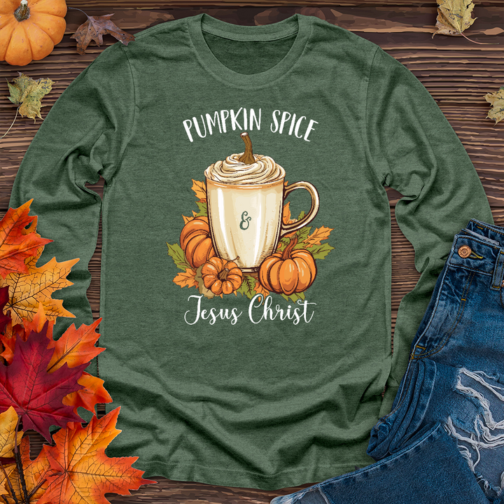 Autumn Latte Pumpkin Long Sleeve Tee