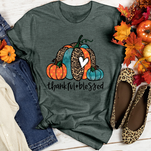 Leopard Pumpkin Heathered Tee