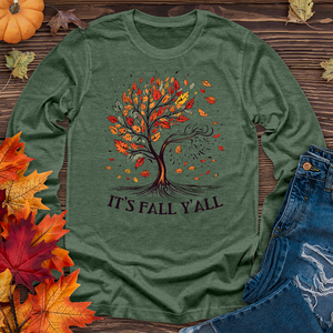 It's Fall Y'all Blooming Long Sleeve Tee