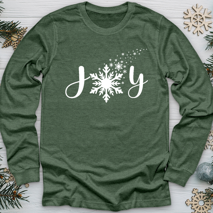 Joy Snowflake Long Sleeve Tee
