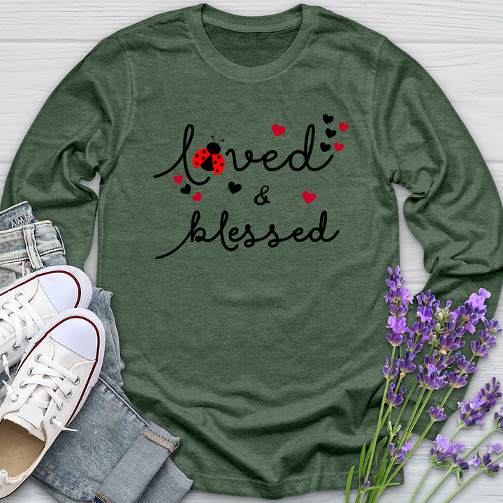 Loved & Blessed Ladybug Long Sleeve Tee