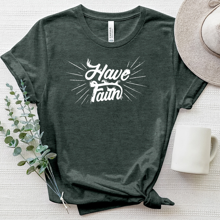 Have Faith Heathered Tee