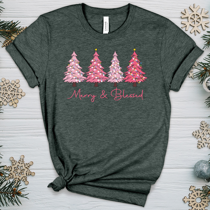 Merry & Blessed Heathered Tee