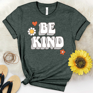 Groovy Be Kind Heathered Tee