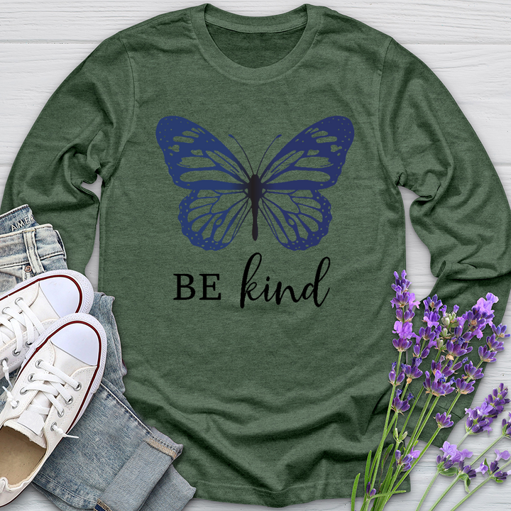 Be Kind Butterfly Long Sleeve Tee