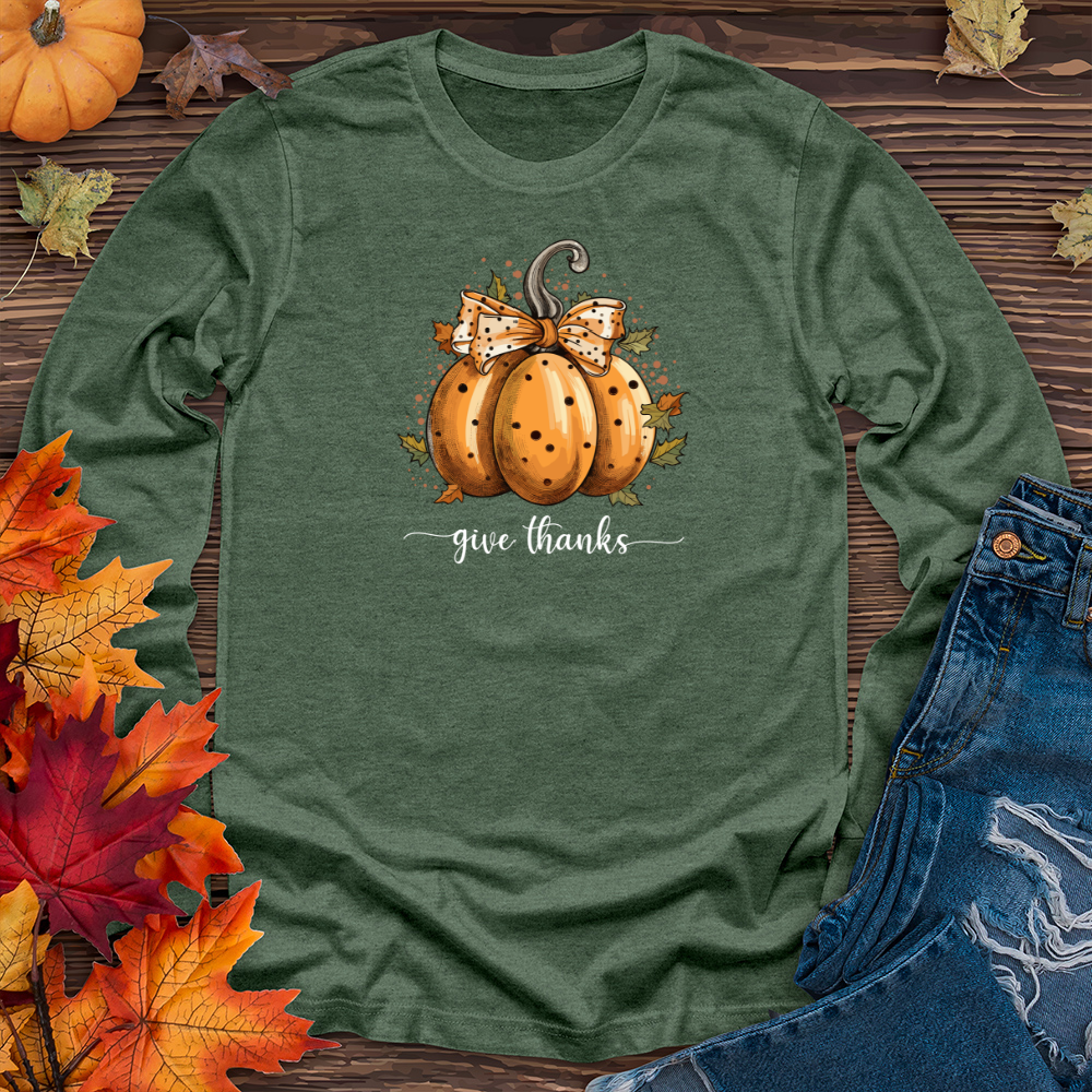 Retro Dot Spiced Coziness 01 Long Sleeve Tee