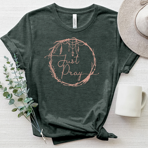 Just Pray Heathered Tee