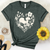 A Simple Heart With Flowers Heathered Tee