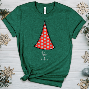 Faith Polka-dotted Tree Heathered Tee