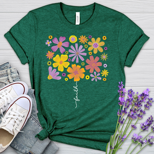 Faith Flower Set Heathered Tee