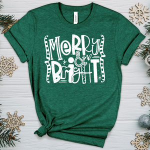 Assorted Merry and Bright Heathered Tee