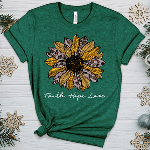 Faith Hope Love Sunflower V5