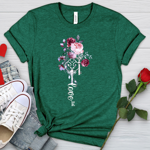 Love Is The Key Heathered Tee