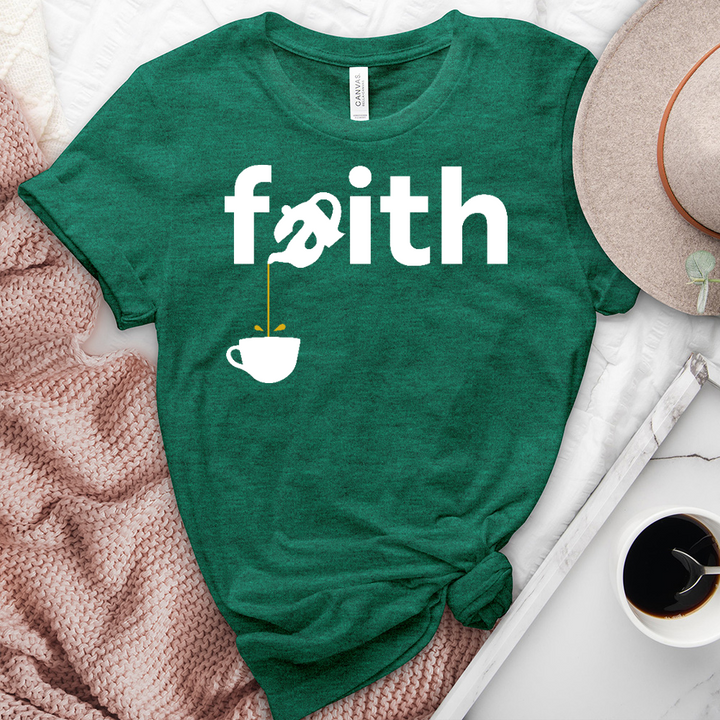 Pouring Faith Heathered Tee