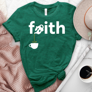 Pouring Faith Heathered Tee