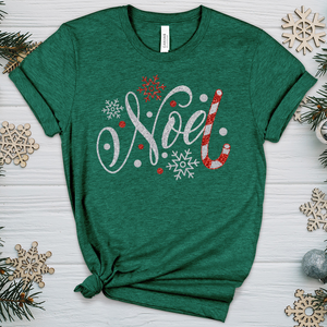 Noel Candy Cane Heathered Tee