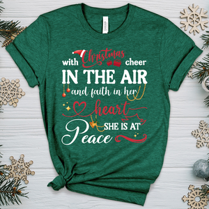 Christmas Cheer In The Air 02 Heathered Tee