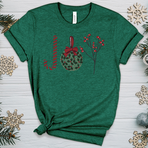 Joy Candy Cane Heathered Tee