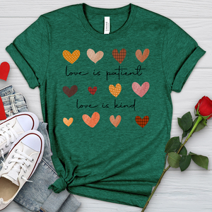 Autumn Heart Patterns Heathered Tee