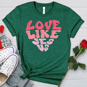 Love Like Jesus Heathered Tee