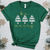 Be Merry Frosted Trees Heathered Tee