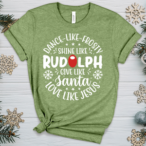 Shine Like Rudolph Heathered Tee