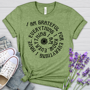 I Am Grateful Heathered Tee