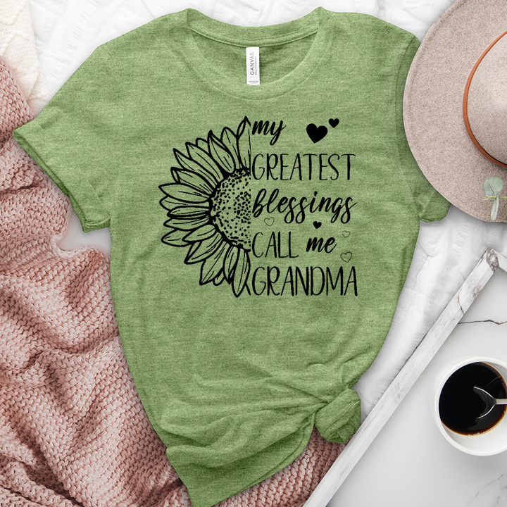 My Greatest Blessings Sunflower Heathered Tee