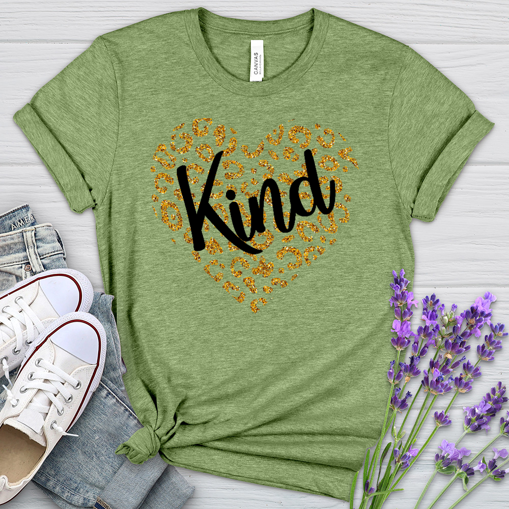 Kind Gold Heart Heathered Tee