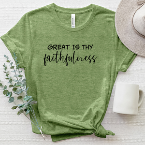 Great Is Thy Faithfulness Tee Heathered Tee