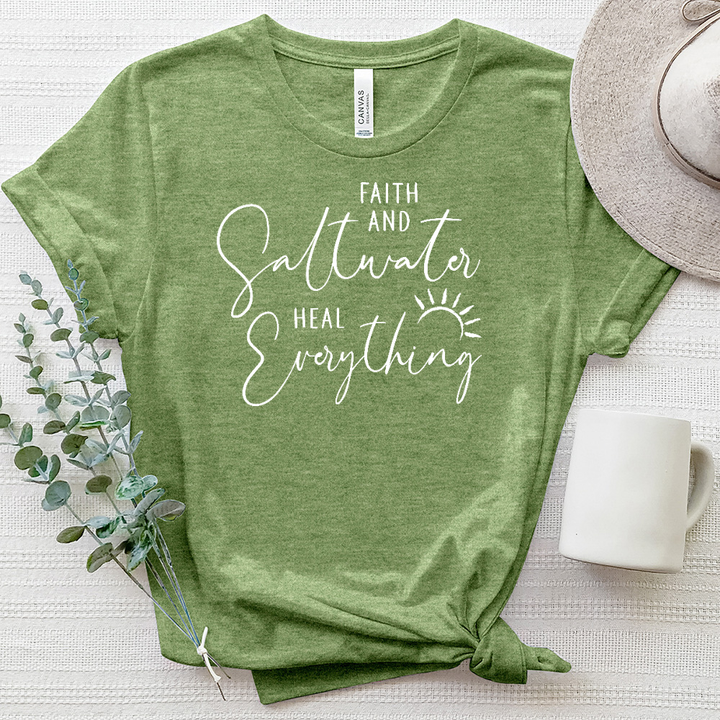 Faith and Saltwater Heathered Tee