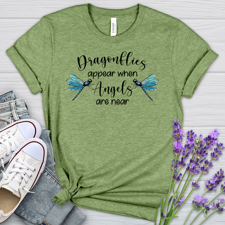 Dragonflies Appear Heathered Tee