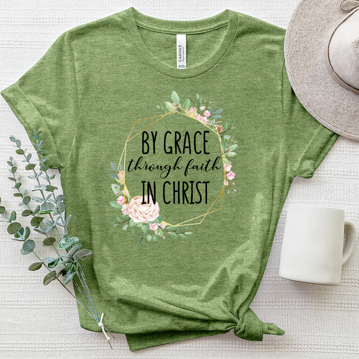 By Grace Through Faith Heathered Tee