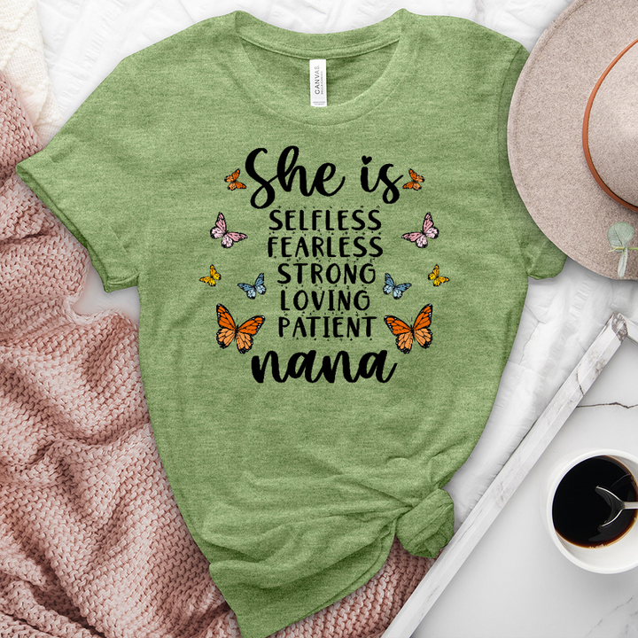 She Is Nana Heathered Tee