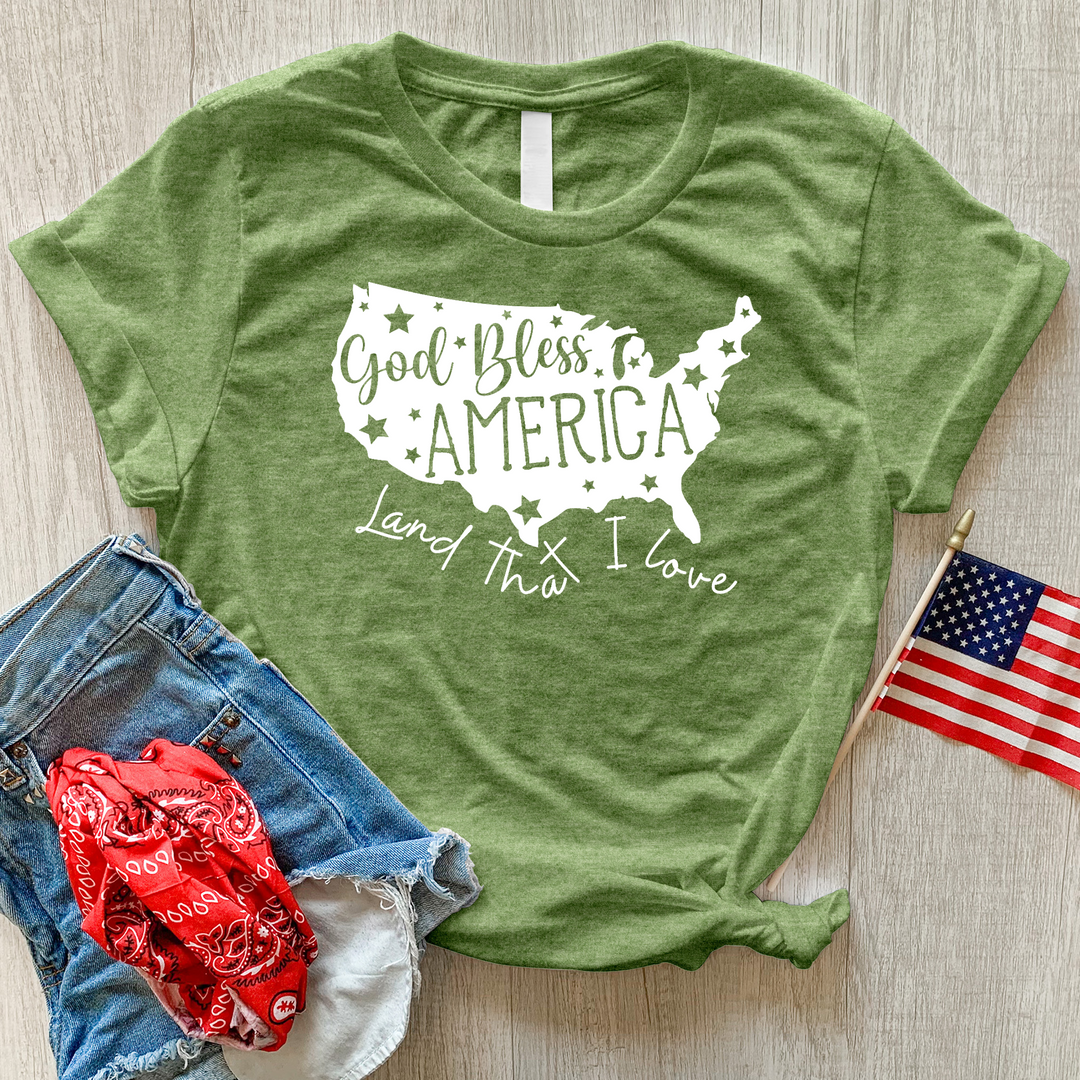 America Land That I Love Heathered Tee