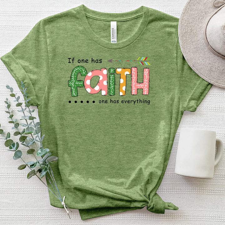 Faith Is Everything Heathered Tee