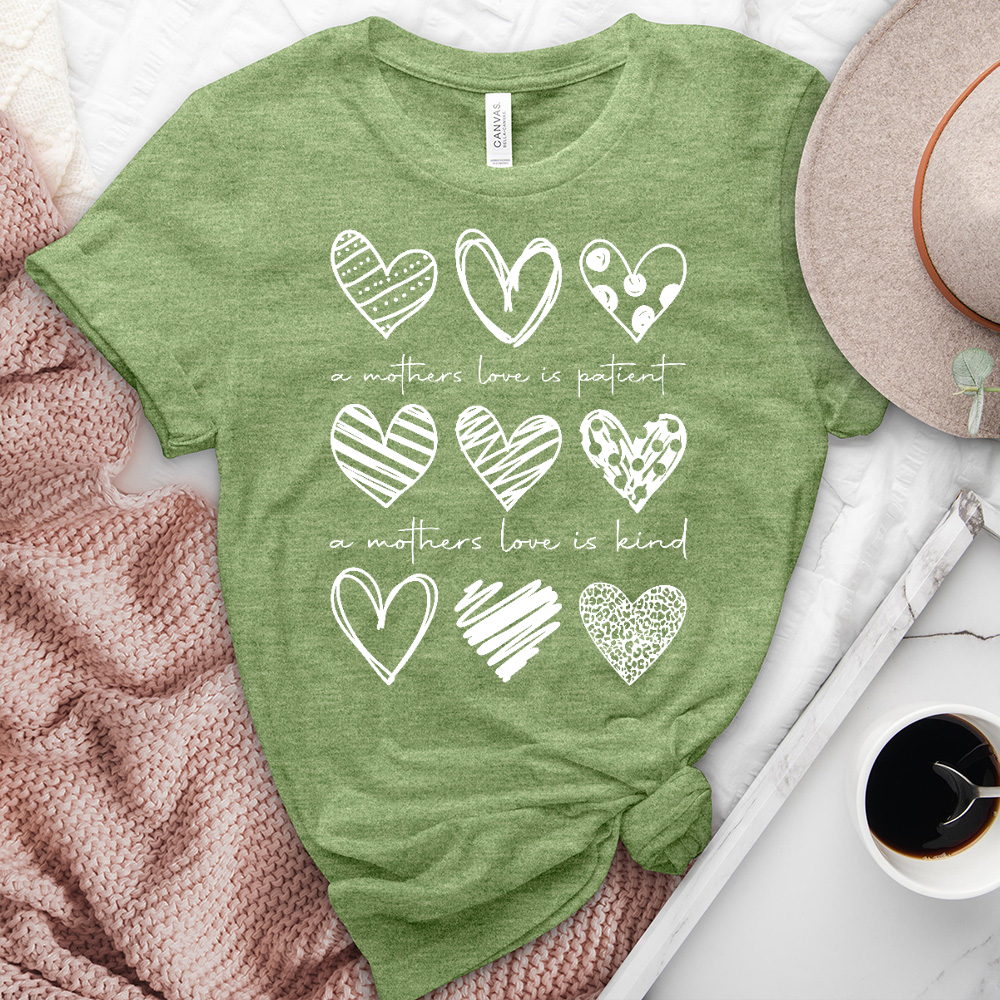 A Mothers Love Is Patient Heathered Tee